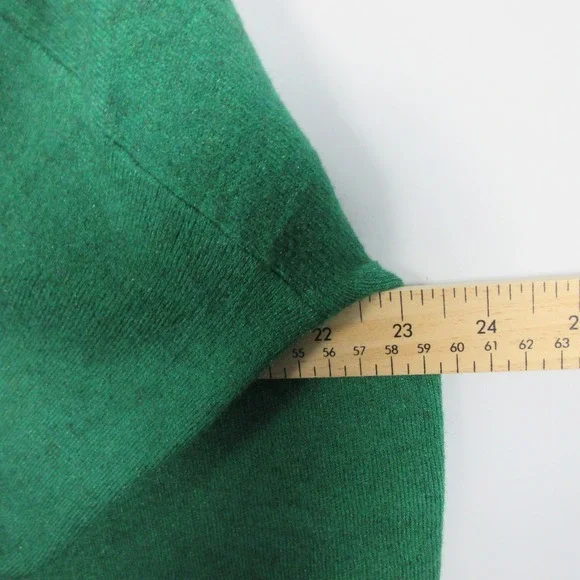 POMANDER PLACE Vivianne Green Turtleneck Oversized Sweater Dress XL 3/4 Length - Picture 6 of 10